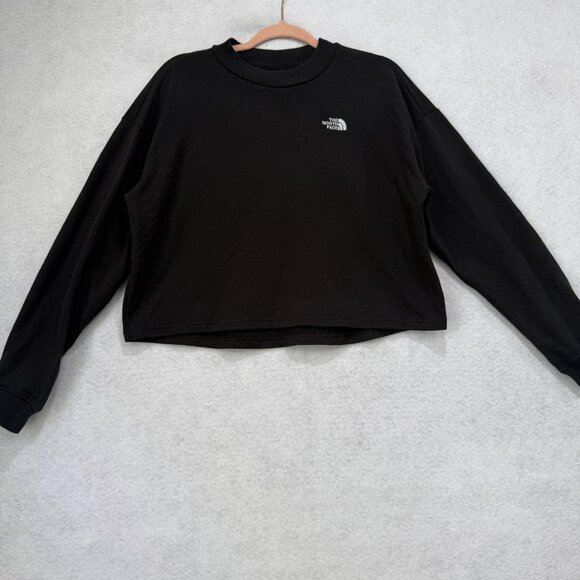 North Face Sweater Womens Small Long Sleeve Crop Pullover Crewneck S23 - Picture 1 of 10